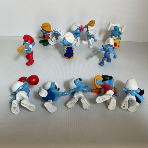 Lot of 13 Vintage 2011 Smurfs McDonald’s Happy Meal Toys | Peyo Figures - Picture 8 of 14